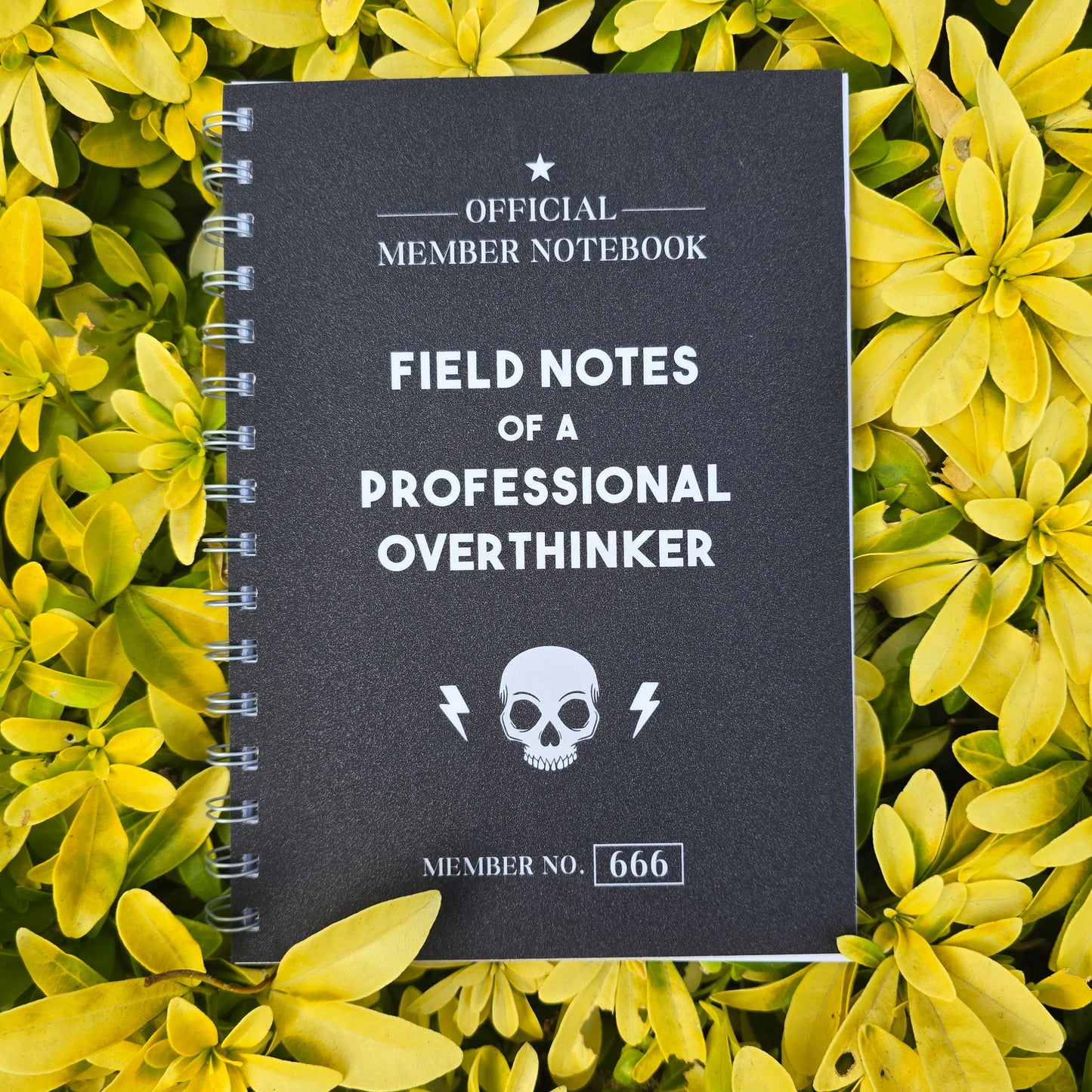 Professional Overthinker Plain Notebook (Glitter Finish)