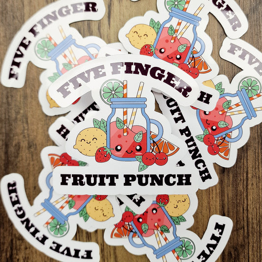 Five Finger Fruit Punch Vinyl Sticker