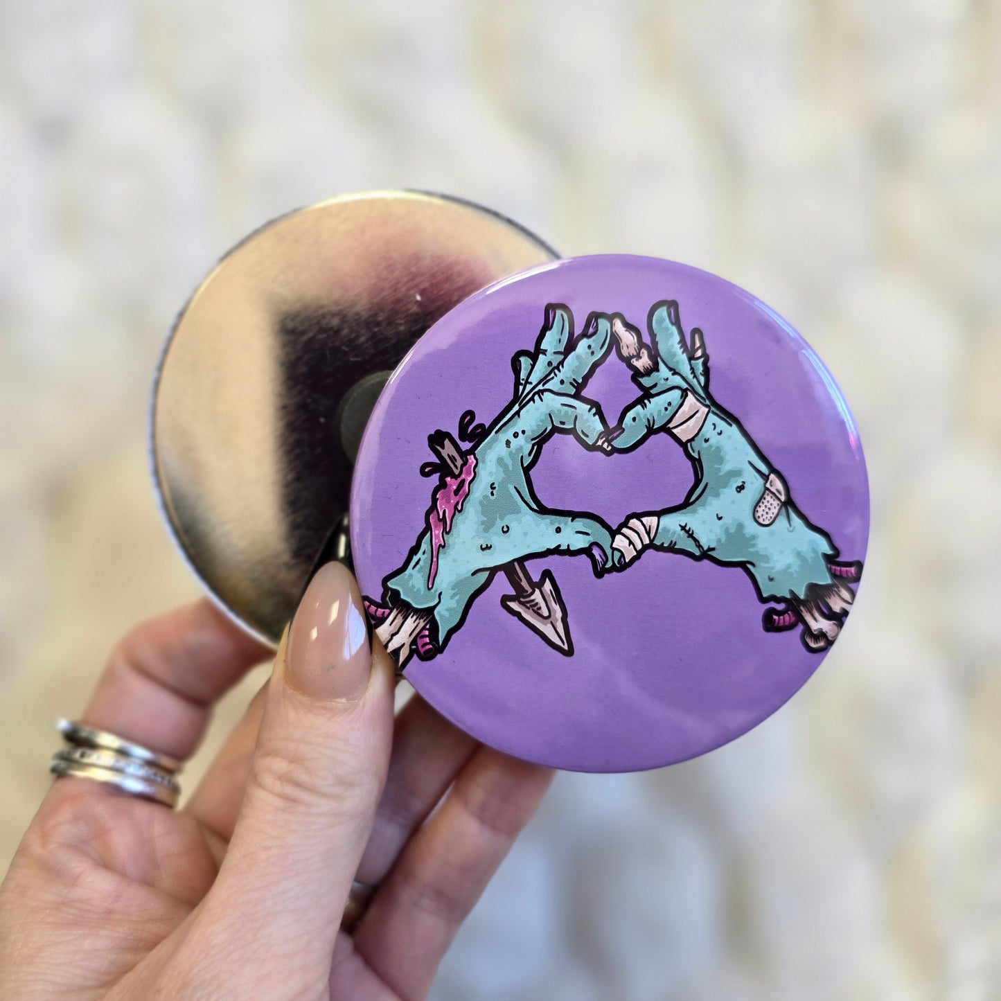 Zombie Heart XL Fridge Magnets