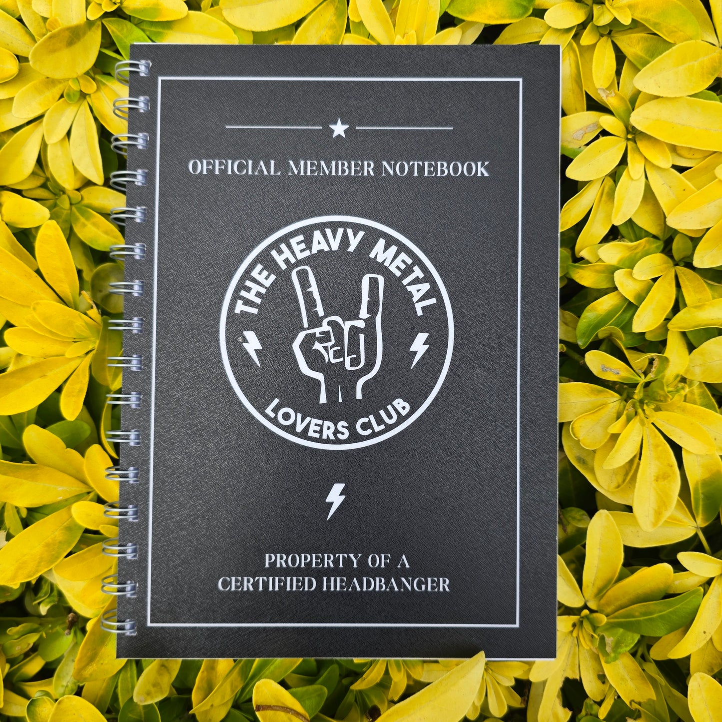 Heavy Metal Lover Plain Notebook (Silk Finish)