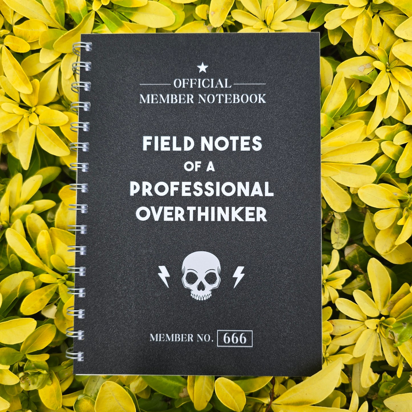 Professional Overthinker Plain Notebook (Glitter Finish)