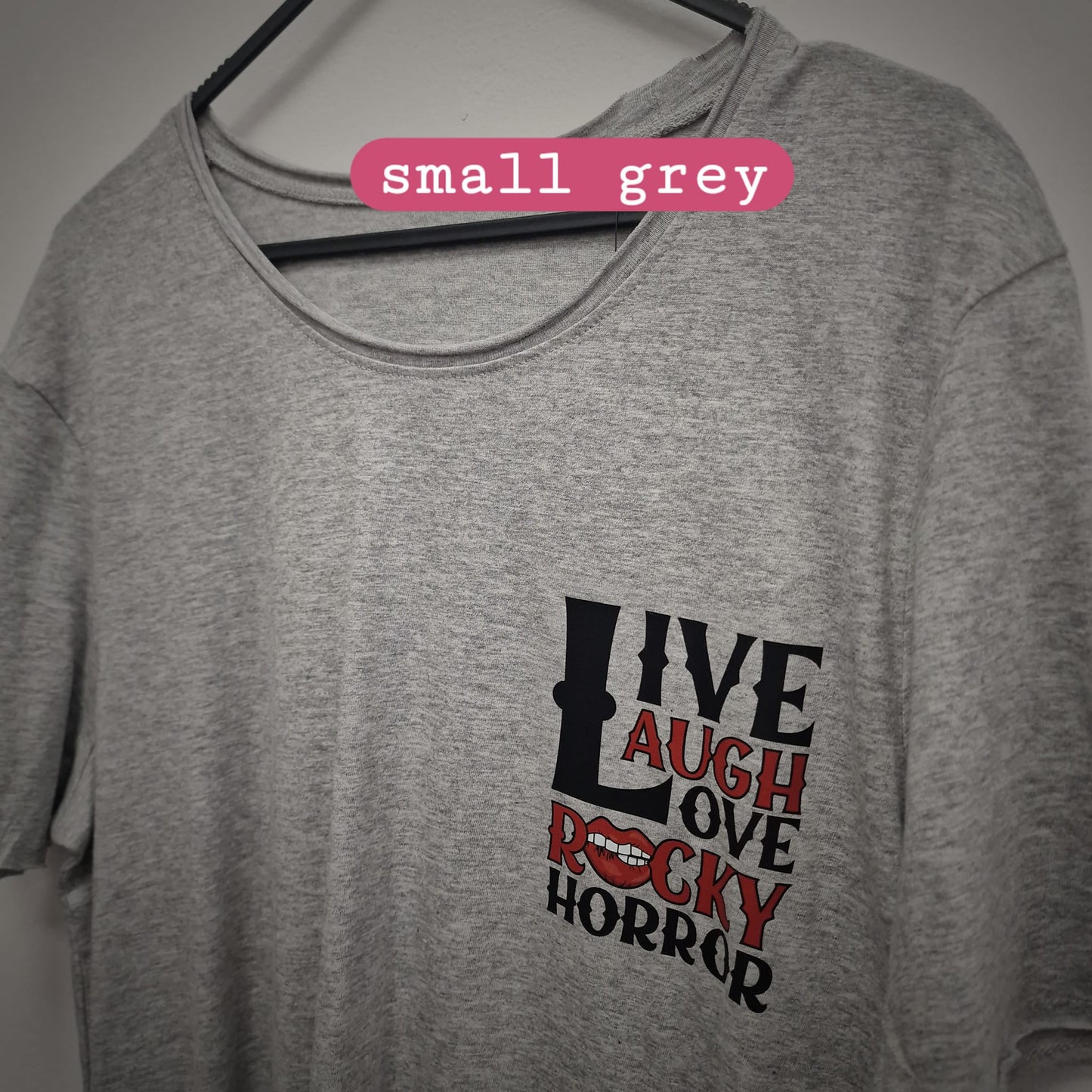 Grey T-shirt - Small (Size 10) LLL Rocky Horror