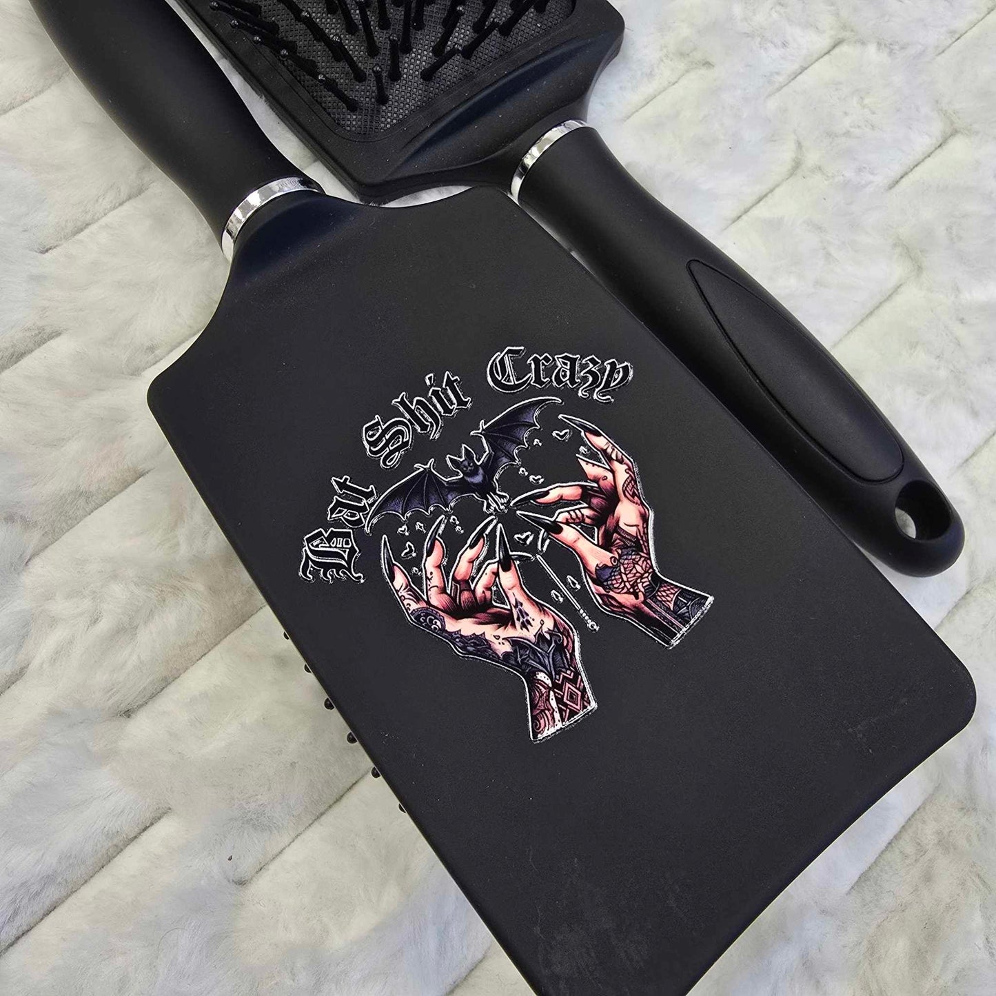 Bat Shit Crazy Paddle Hair Brush