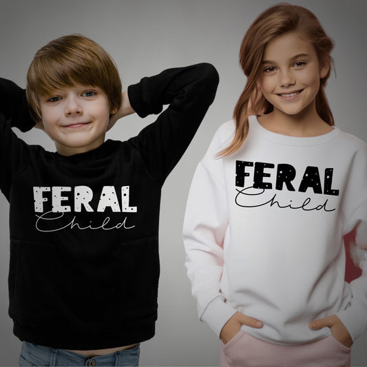 Kids Sweatshirt Feral Child