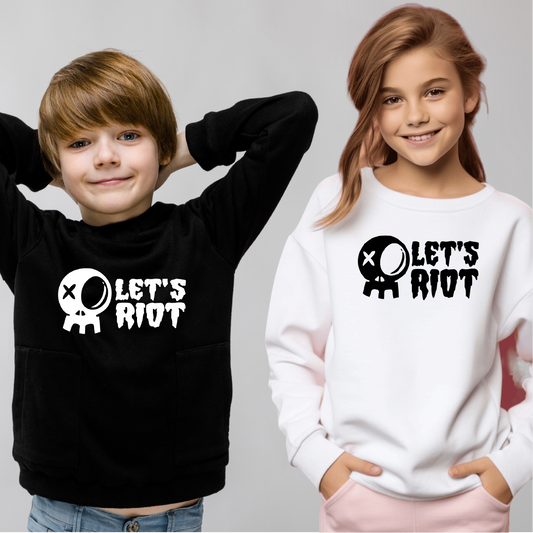 Kids Sweatshirt Let's Riot