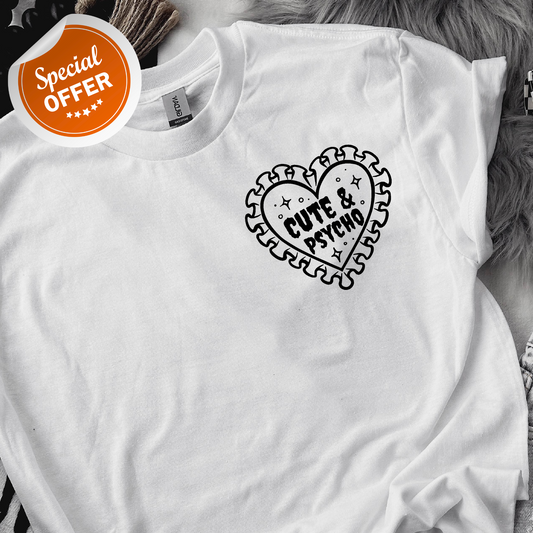 Cute & Psycho Relaxed Fit Tee