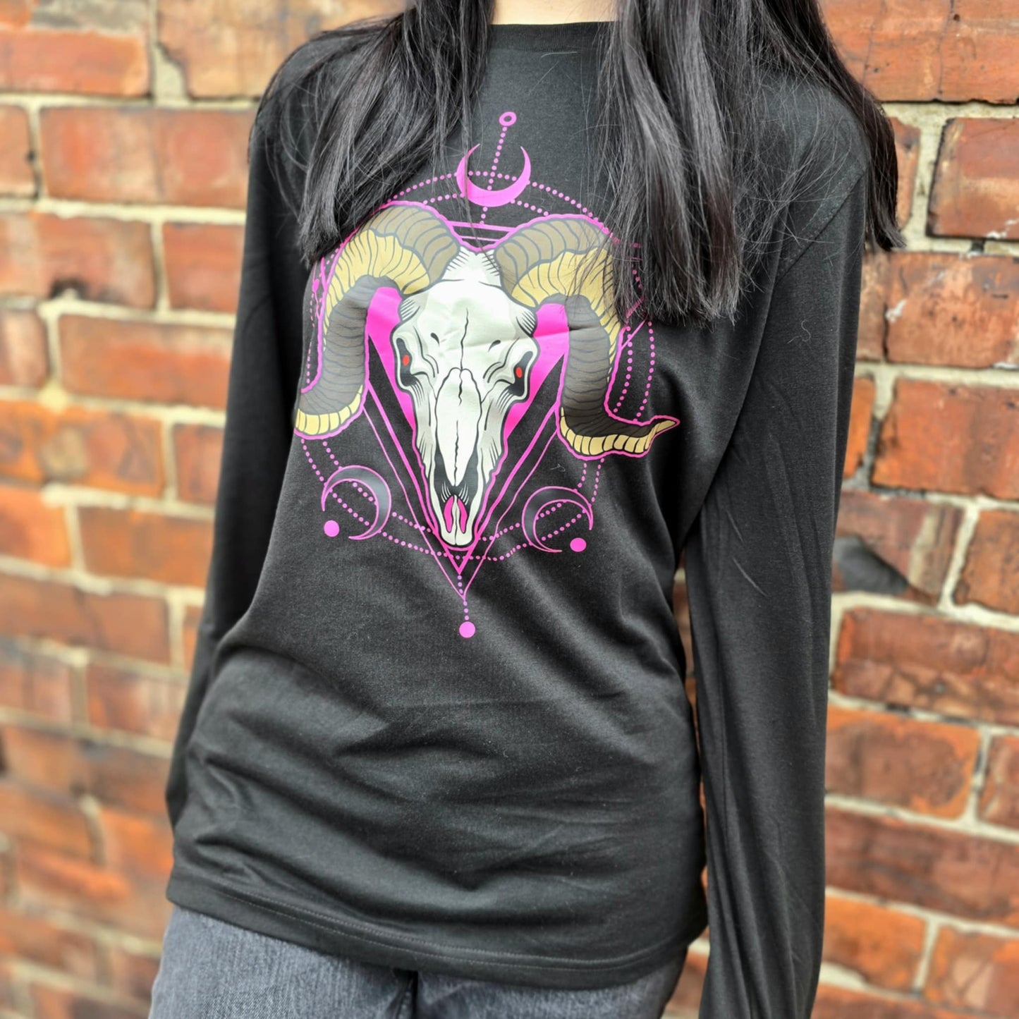 Pink Ram Long Sleeved T-shirt