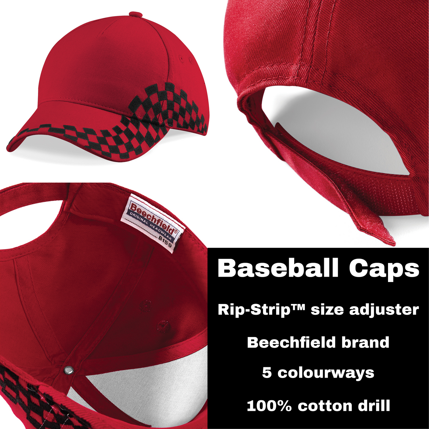 Checkerboard Baseball Cap - Stay Spooky