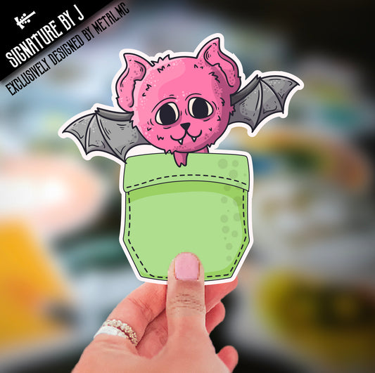 *Special Edition* 'Bertie The Bat' Pocket Critter Vinyl Sticker