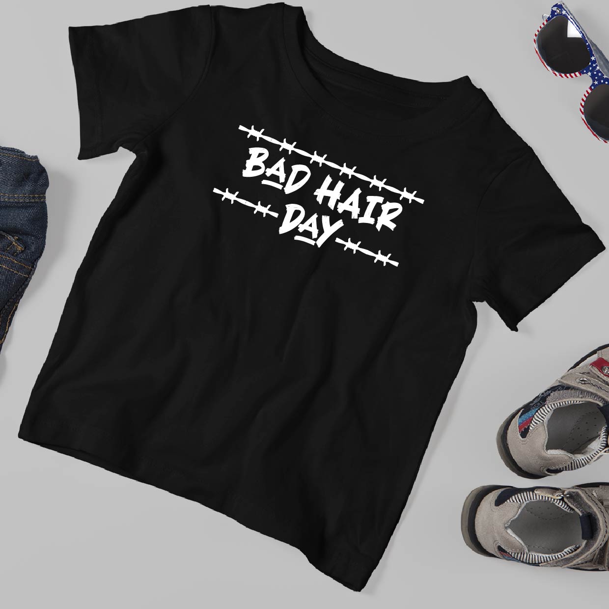 Bad Hair Day - Kids T-shirt