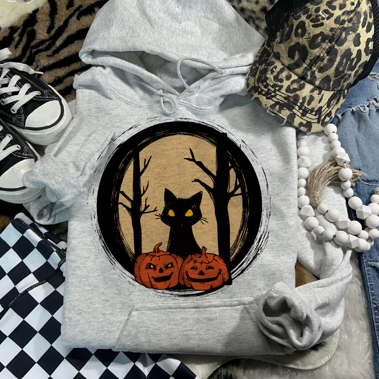 Black Cat Orchard Overhead Hoodie