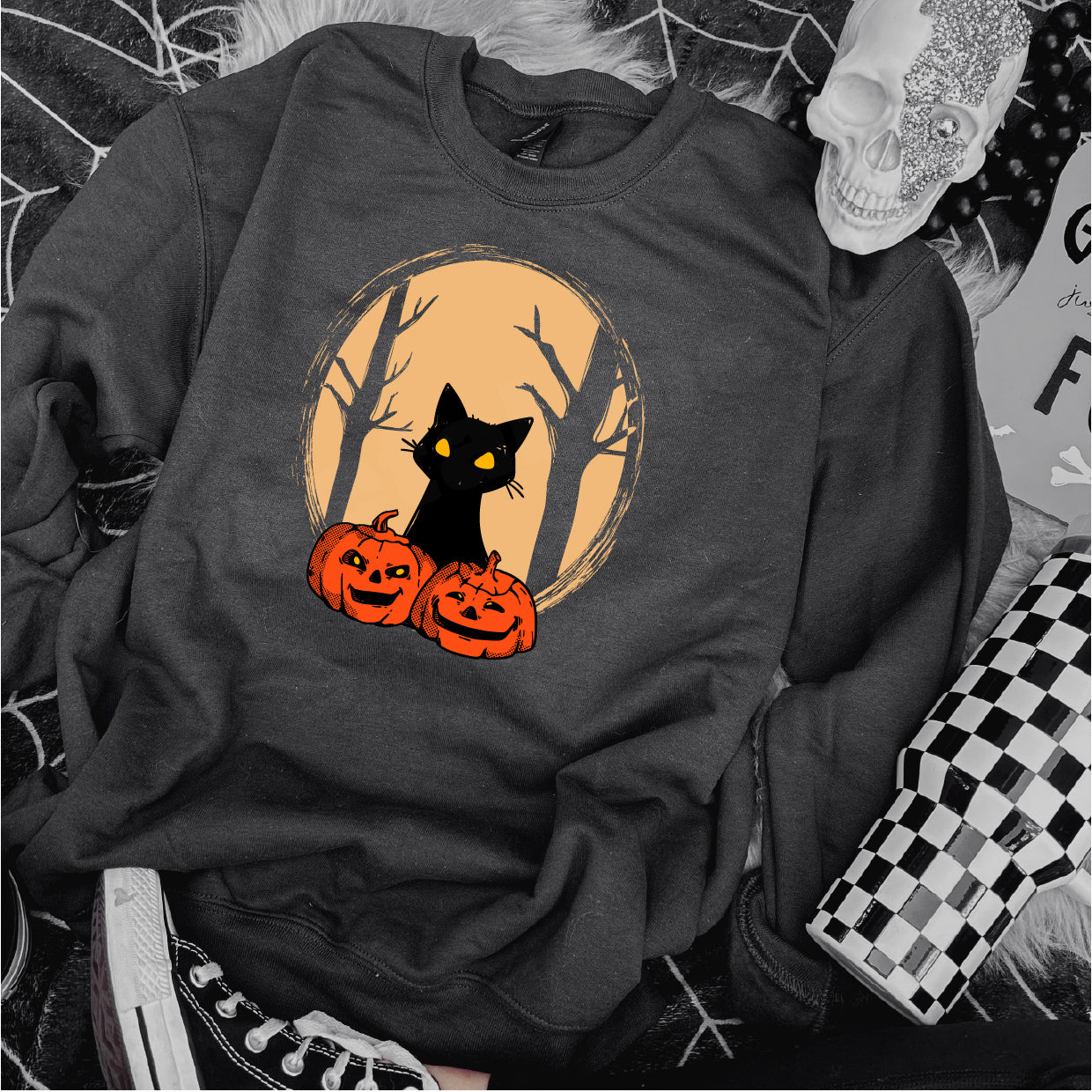 *New* Black Cat Orchid Sweatshirt