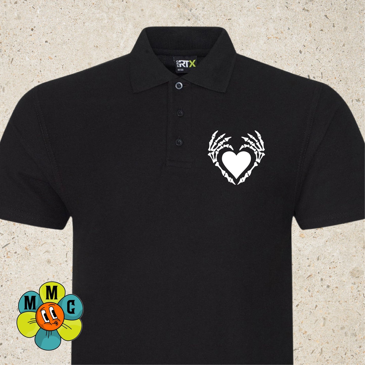 Bone Heart Polo Shirt