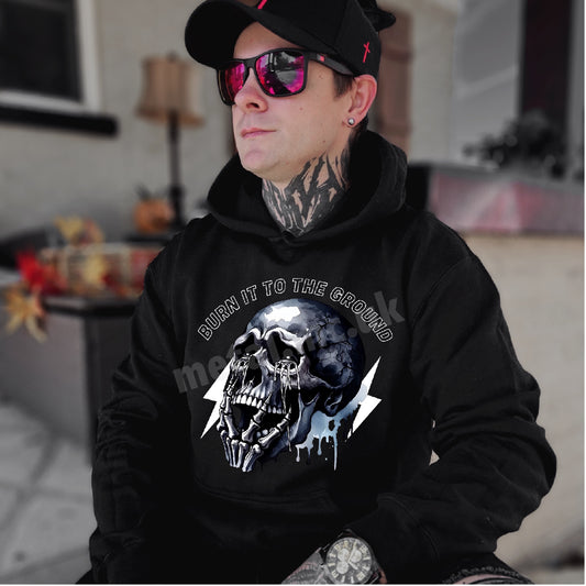 Burn It To The Ground Overhead Hoodie