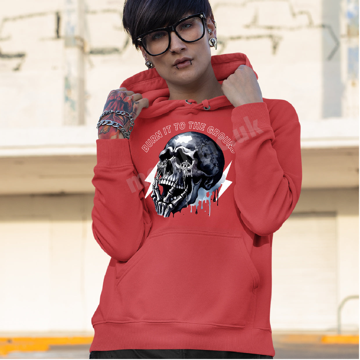 Burn It To The Ground Overhead Hoodie