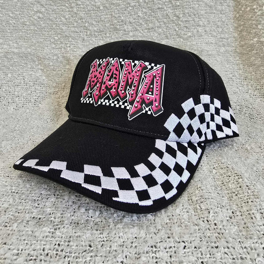 Checkerboard Baseball Cap - Mama