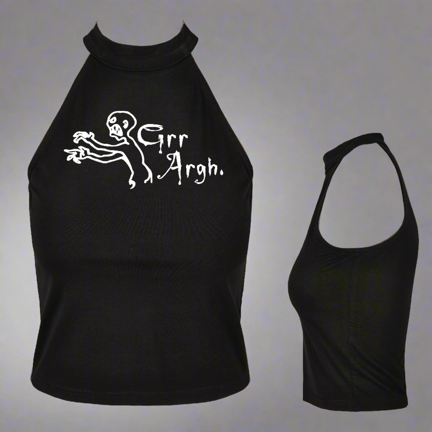 Grr Argh! (BTVS) Turtleneck Cropped Top