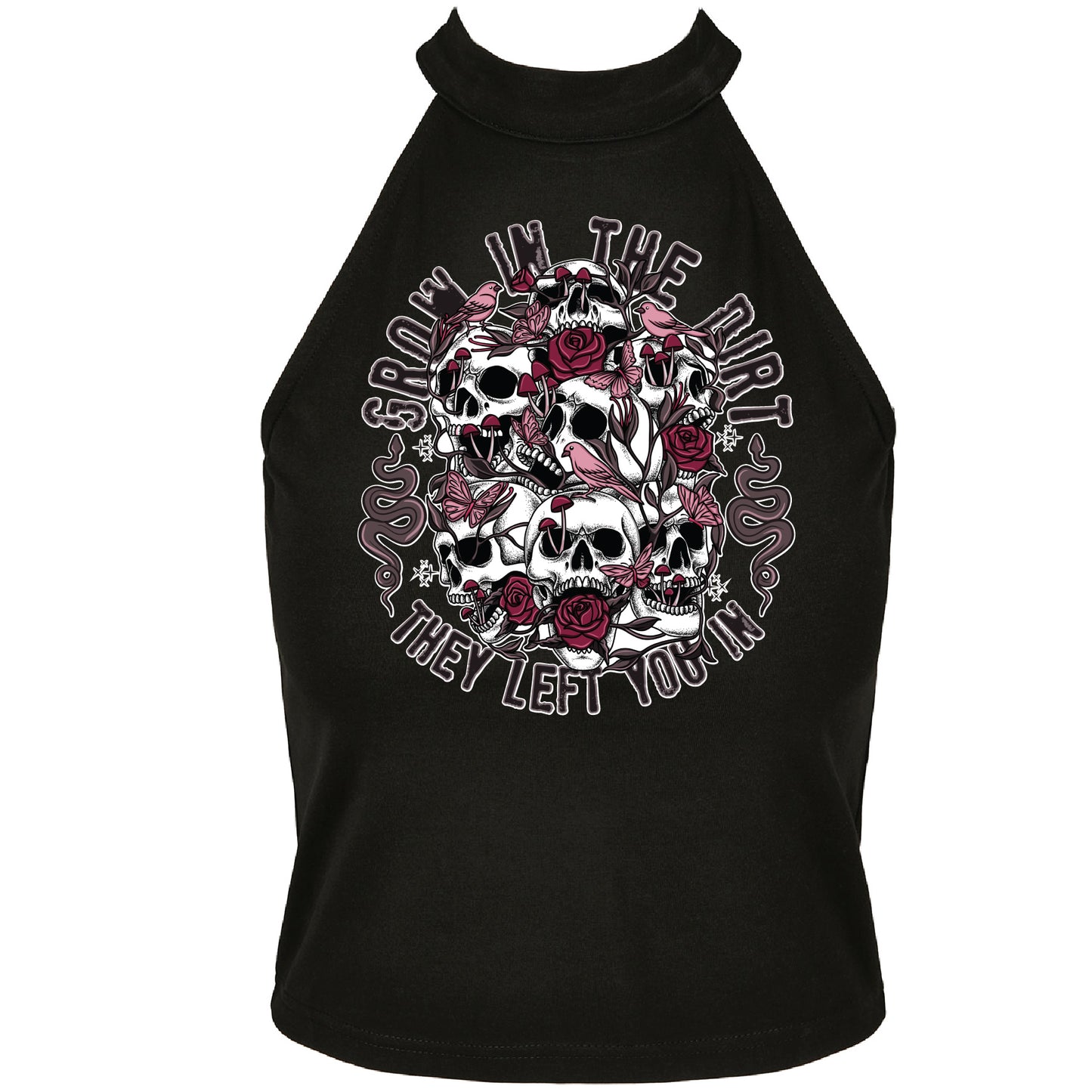 Grow In The Dirt Turtleneck Cropped Top