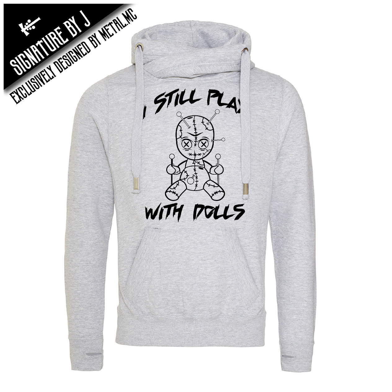 Ragdoll Cross Neck Hoodie