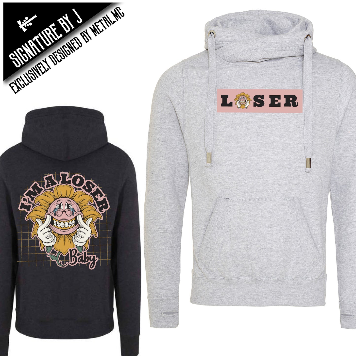 Loser Baby Cross Neck Hoodie
