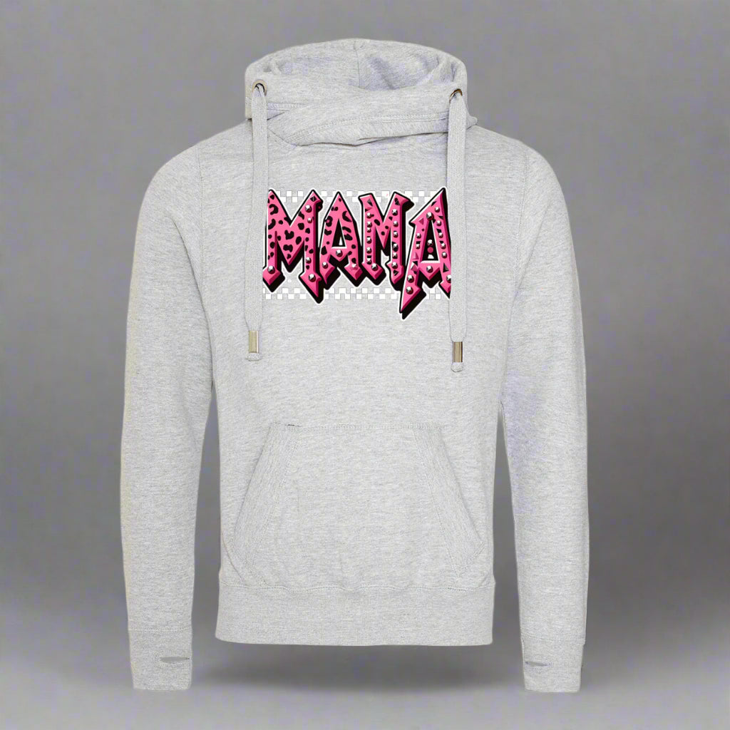 Mama Cross Neck Hoodie