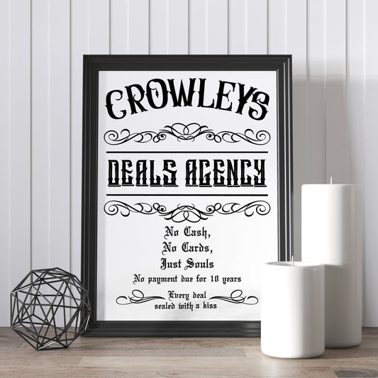 Crowley's Deals (SPN) Archival Art Print