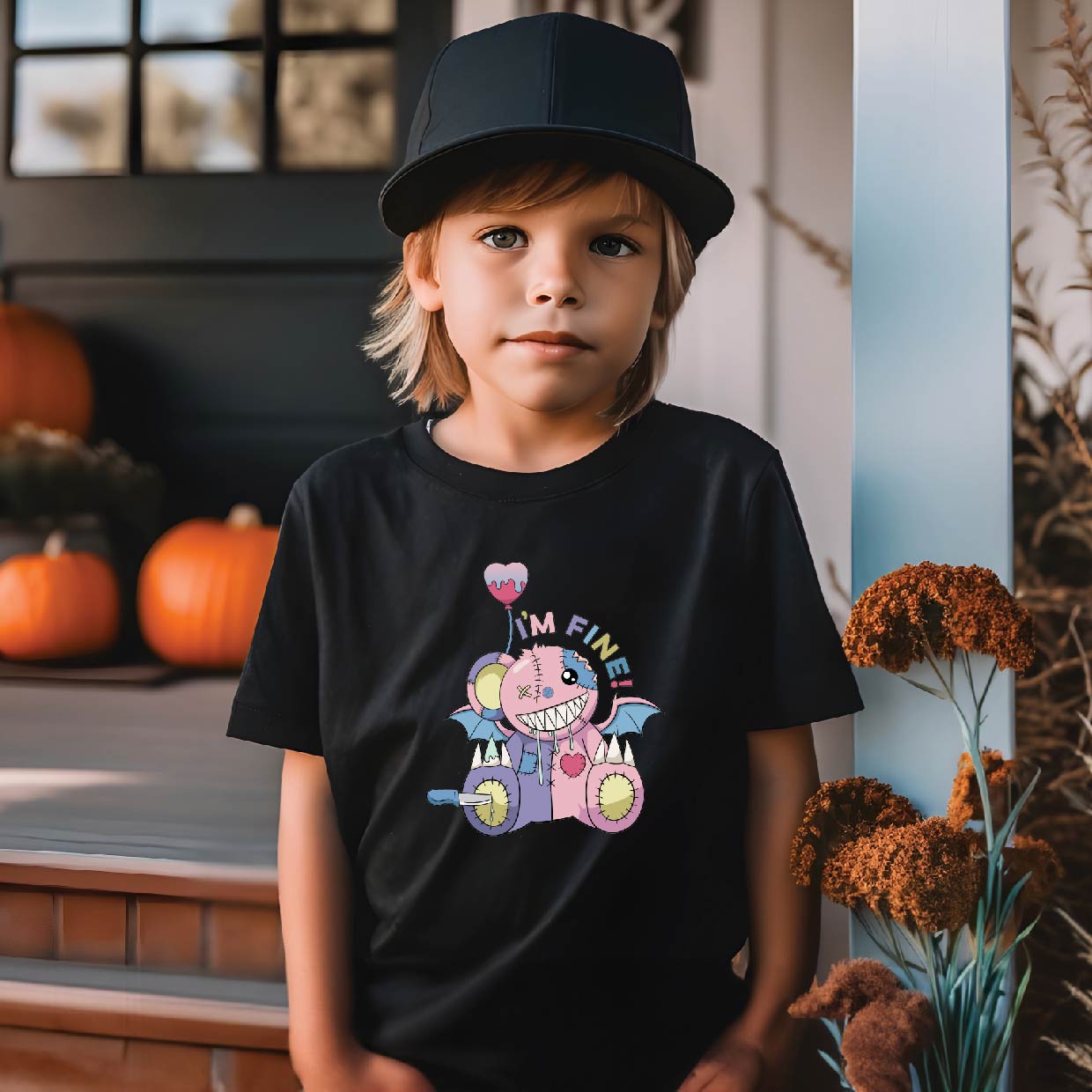I'm Fine Bear - Kids T-shirt