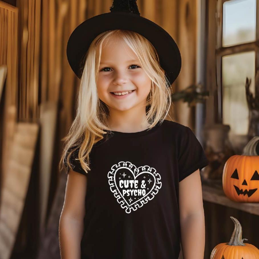 Cute & Psycho - Kids T-shirt