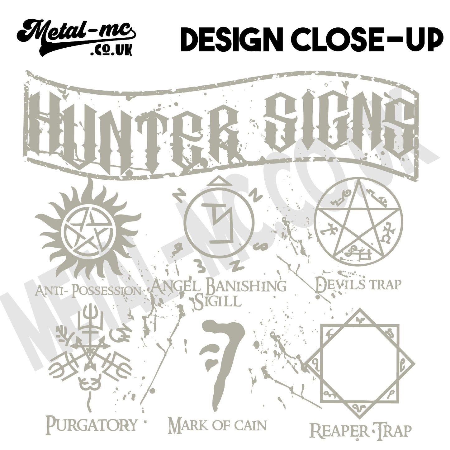 Hunters Signs (SPN) Overhead Hoodie