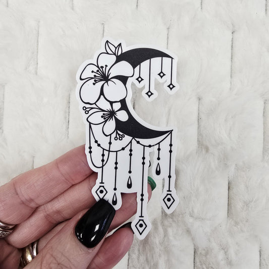 Celestial Moon Vinyl Sticker