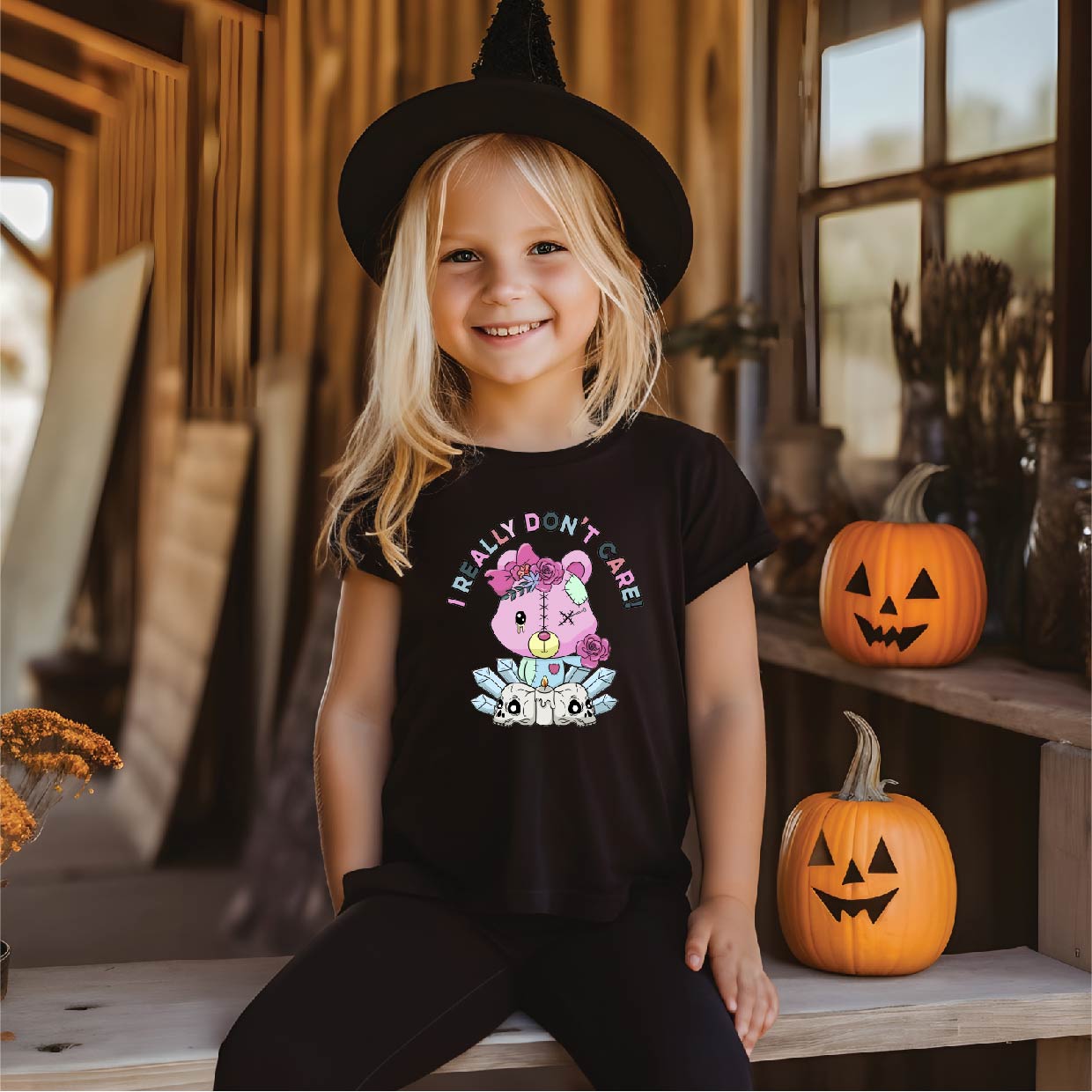 Don't Care Bear - Kids T-shirt