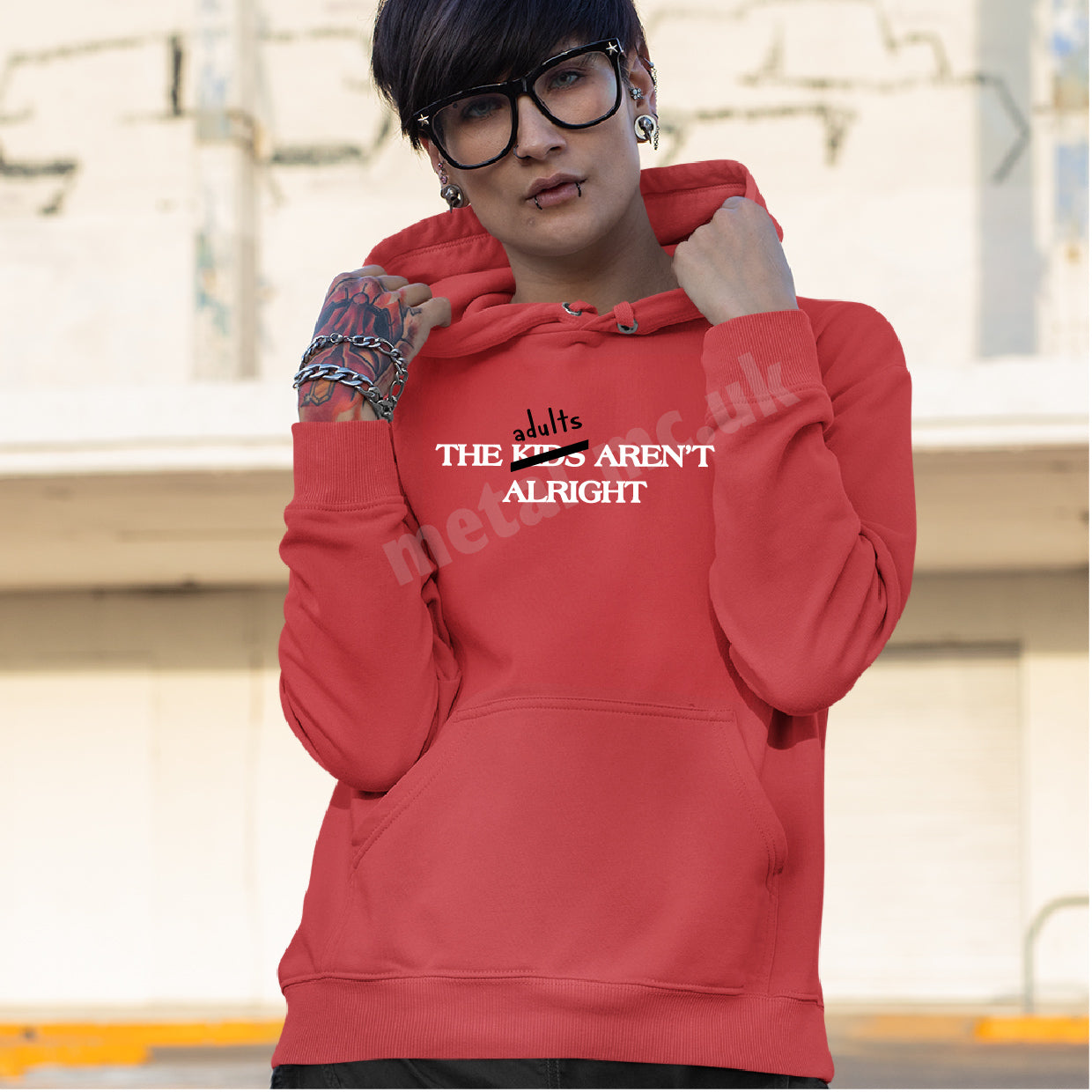 The Adults Aren't Alright Overhead Hoodie