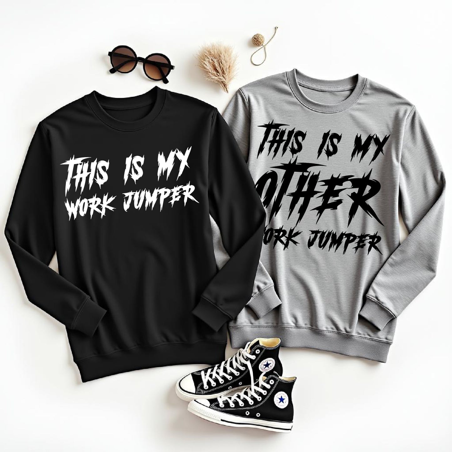 My Work Jumper Sweatshirt Set of 2