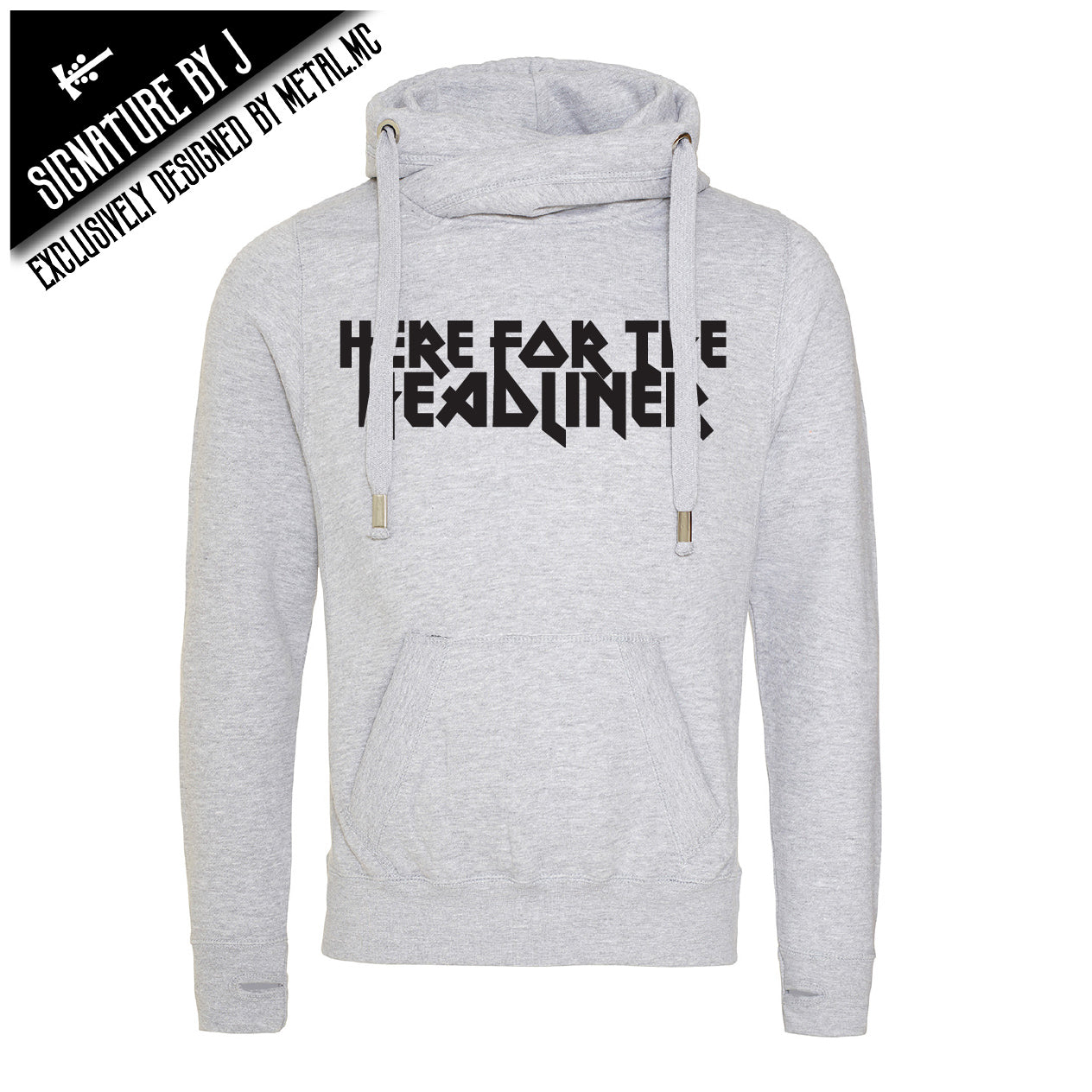 Here For The Headliner Cross Neck Hoodie