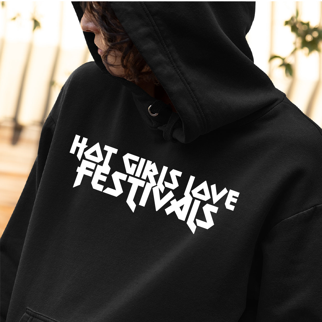 Hot Girls Love Festivals Overhead Hoodie