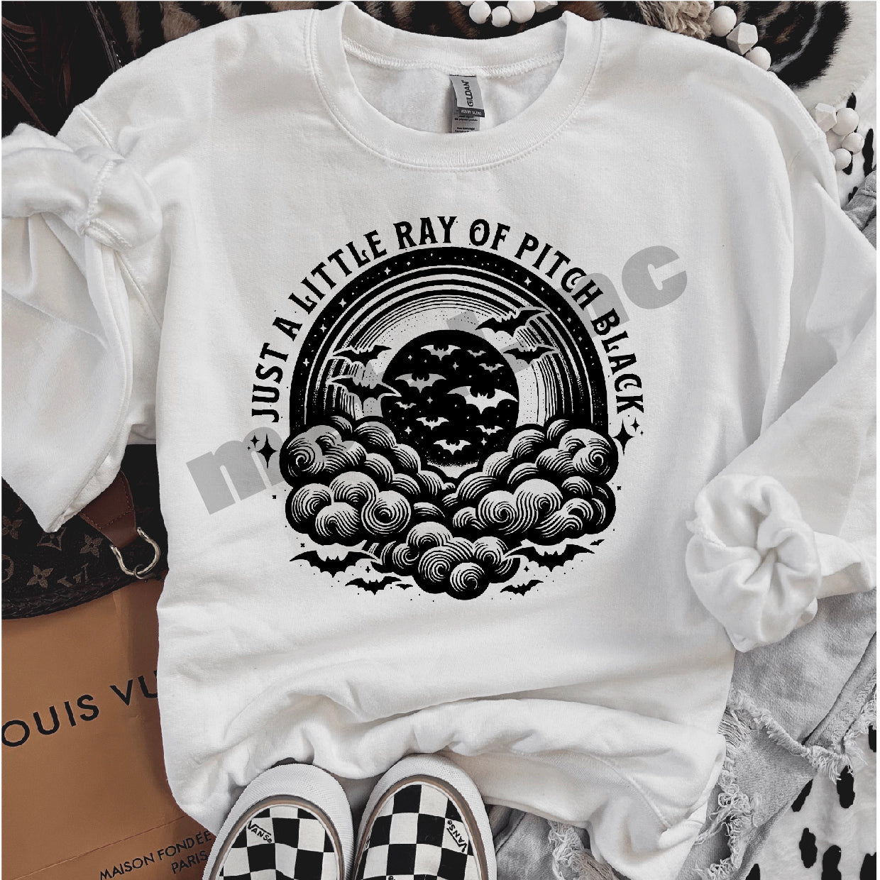 Little Ray Of Pitch Black Sweatshirt