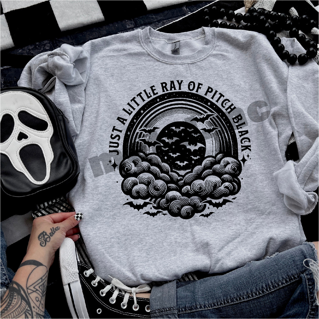 Little Ray Of Pitch Black Sweatshirt