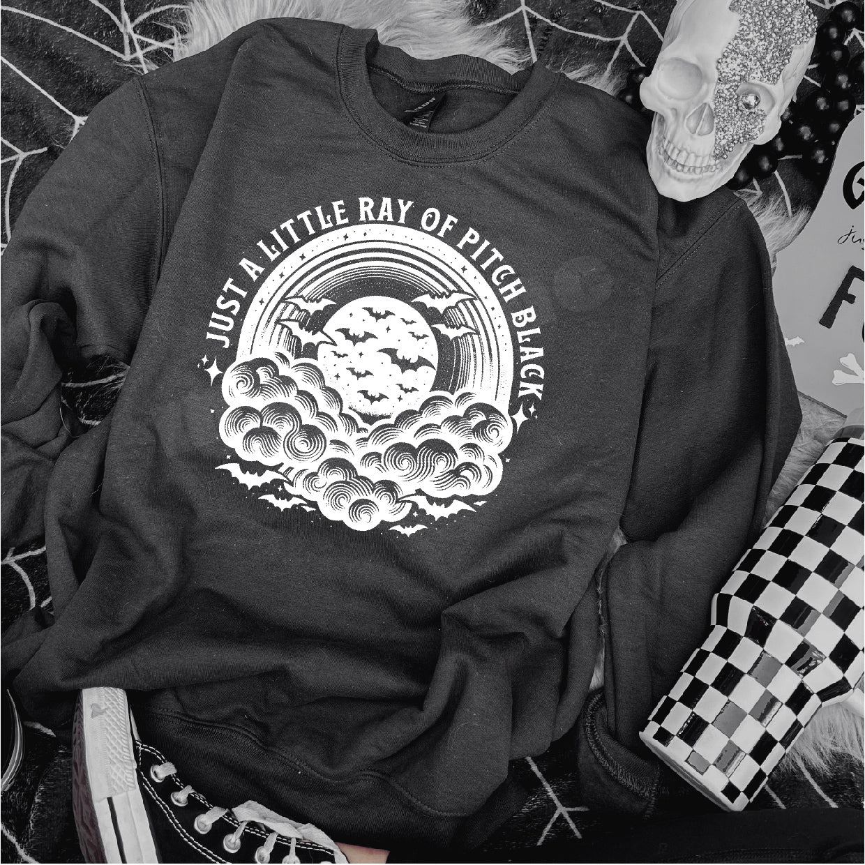 Little Ray Of Pitch Black Sweatshirt