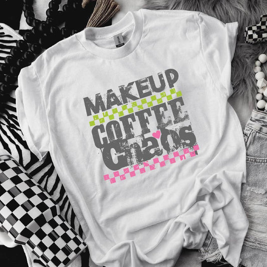 Makeup-Coffee-Chaos Relaxed Fit Tee