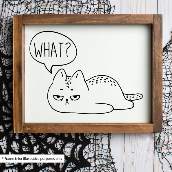 Miserable Kitty Archival Art Print