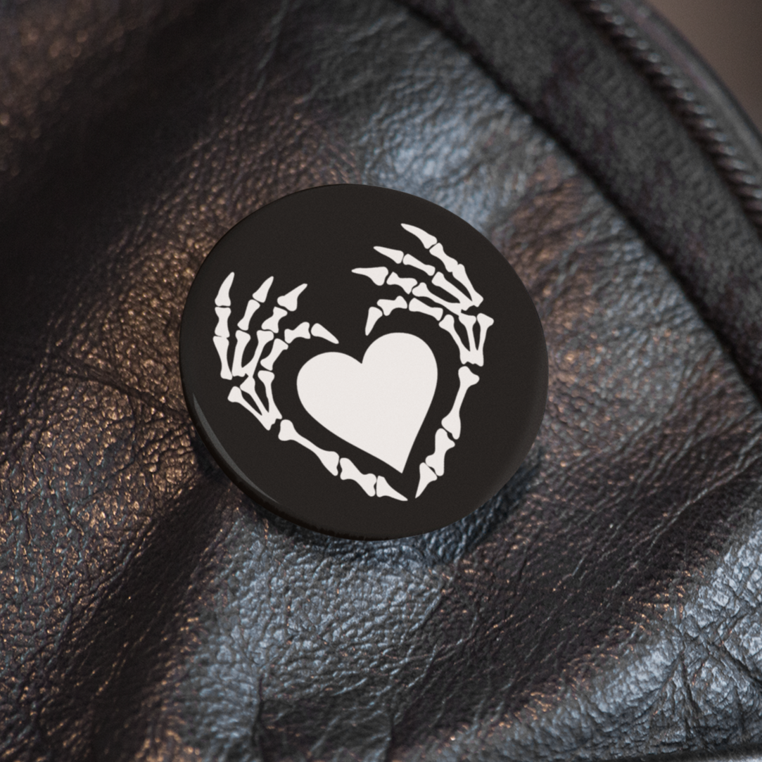 Bone Heart - Pin Badge