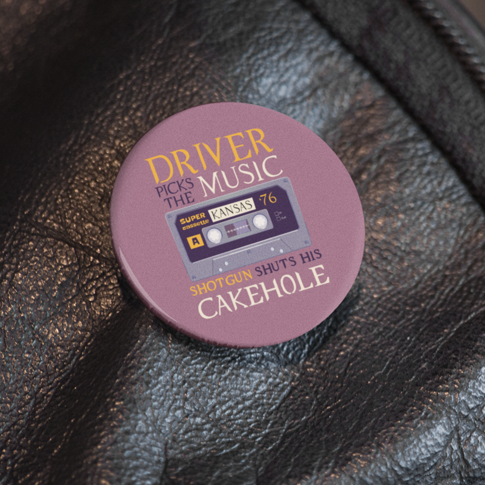 Driver Picks The Music - Pin Badge