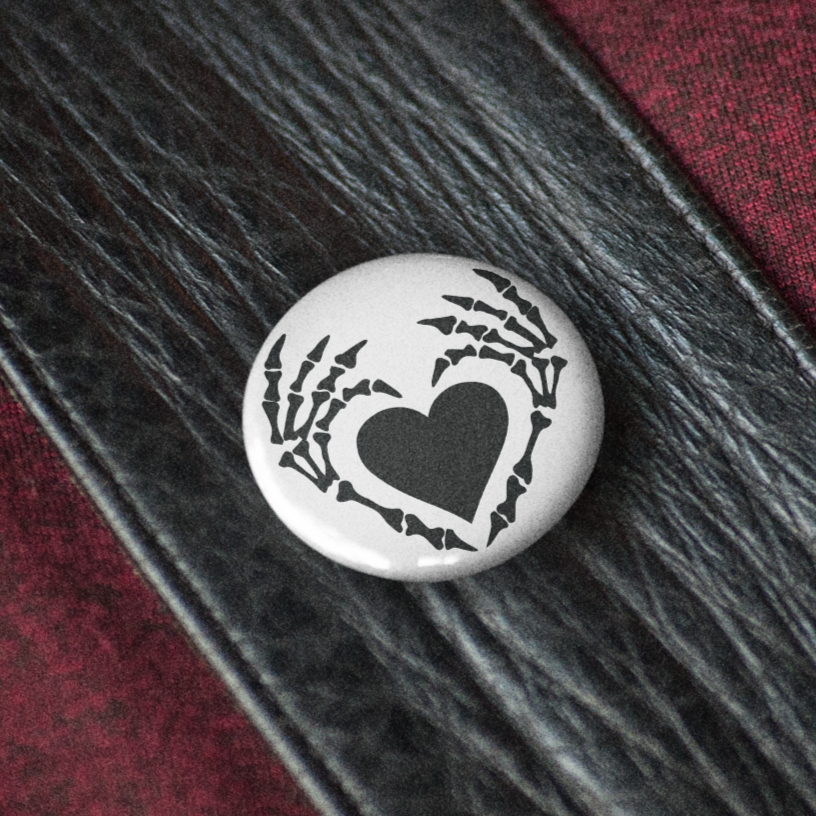 Bone Heart - Pin Badge