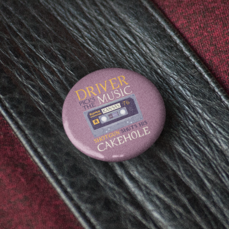Driver Picks The Music - Pin Badge