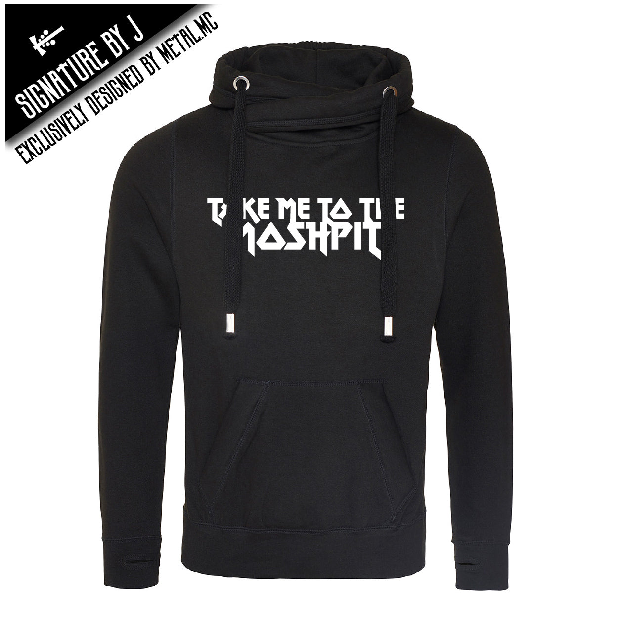 Take Me To The Moshpit Cross Neck Hoodie