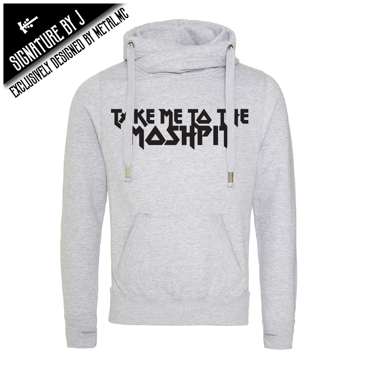 Take Me To The Moshpit Cross Neck Hoodie
