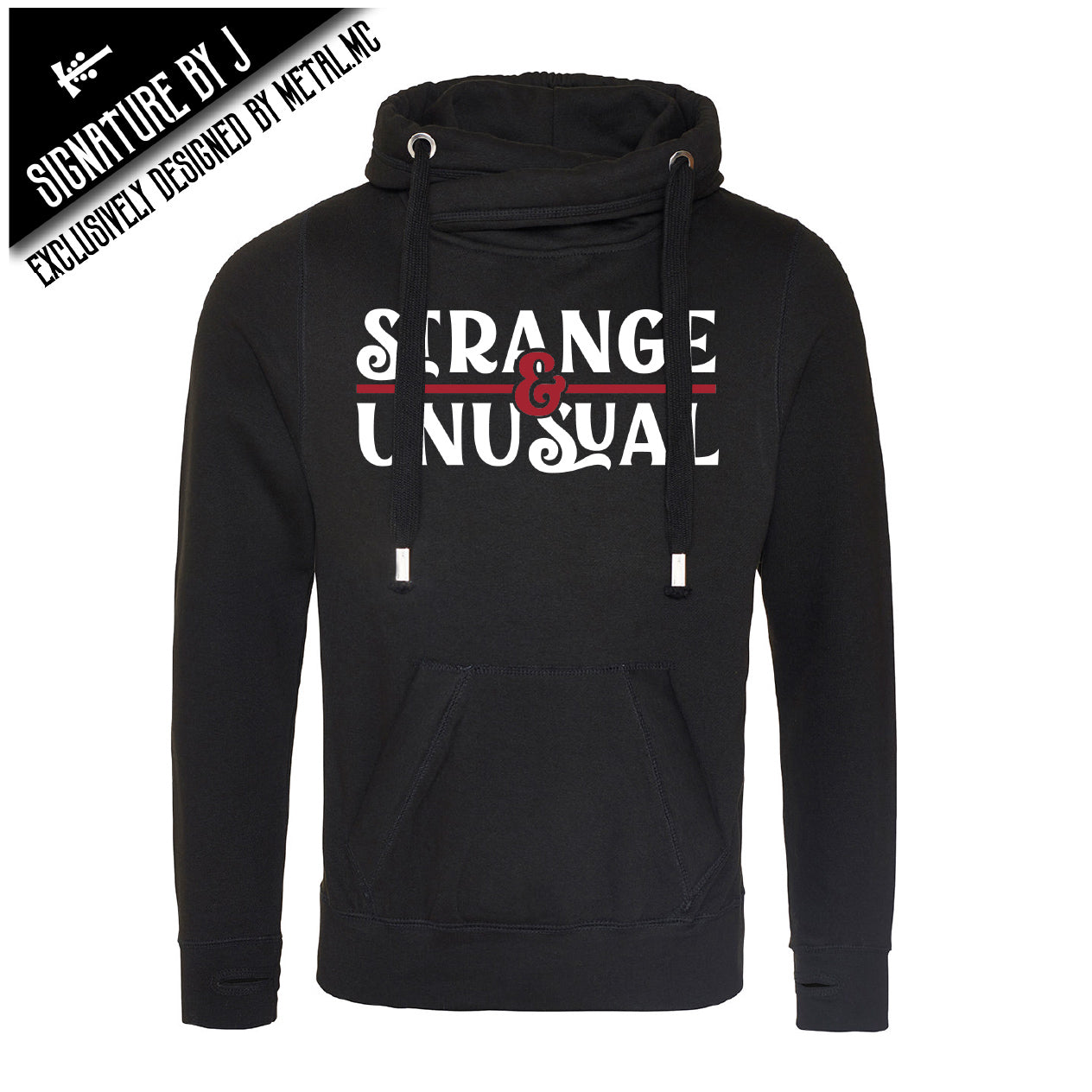 Strange & Unusual Cross Neck Hoodie