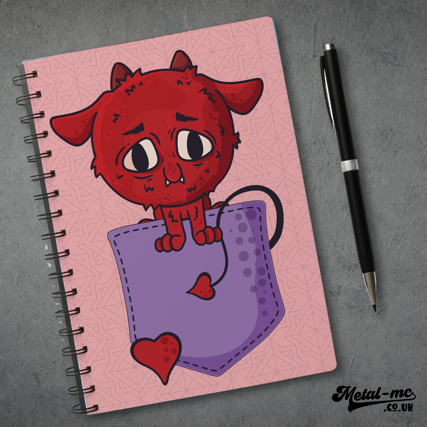 Pocket Critter Notebook - Derek The Devil Dog