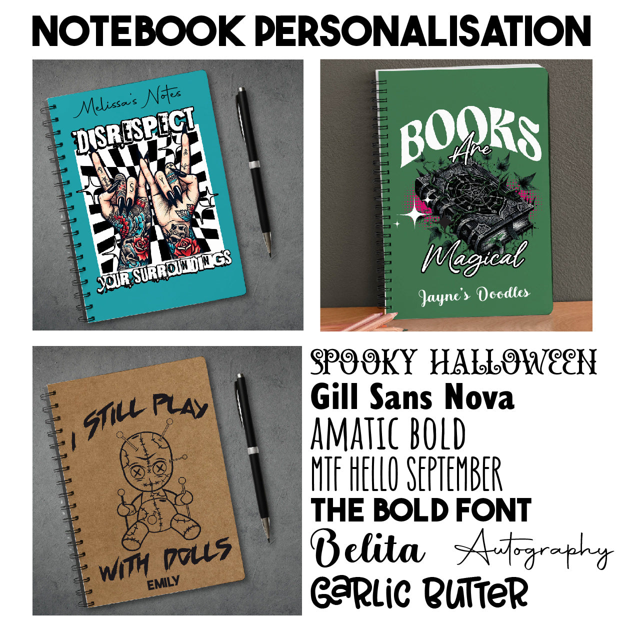 Boot Scootin' Spooky Notebook