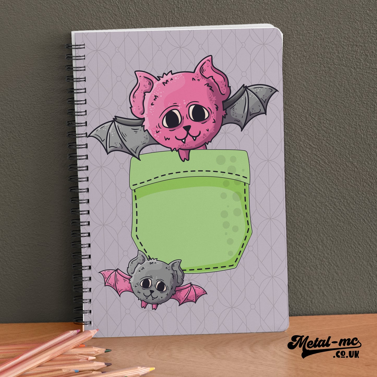 Pocket Critter Notebook - Bertie The Bat